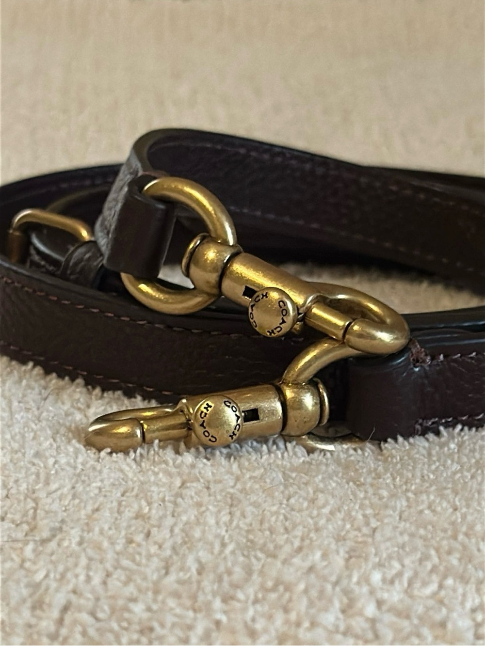 Coach Deep Berry Long Strap